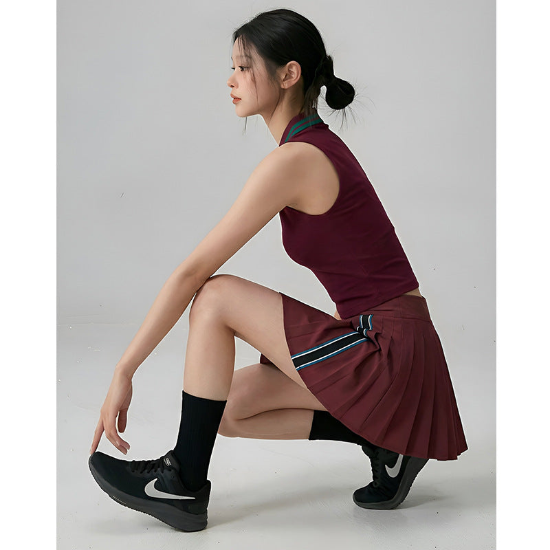 Spring Summer New Outdoor Sportswear Badminton Set High Elasticity Moisture Wicking Golf Tennis Wear Two-Piece Set