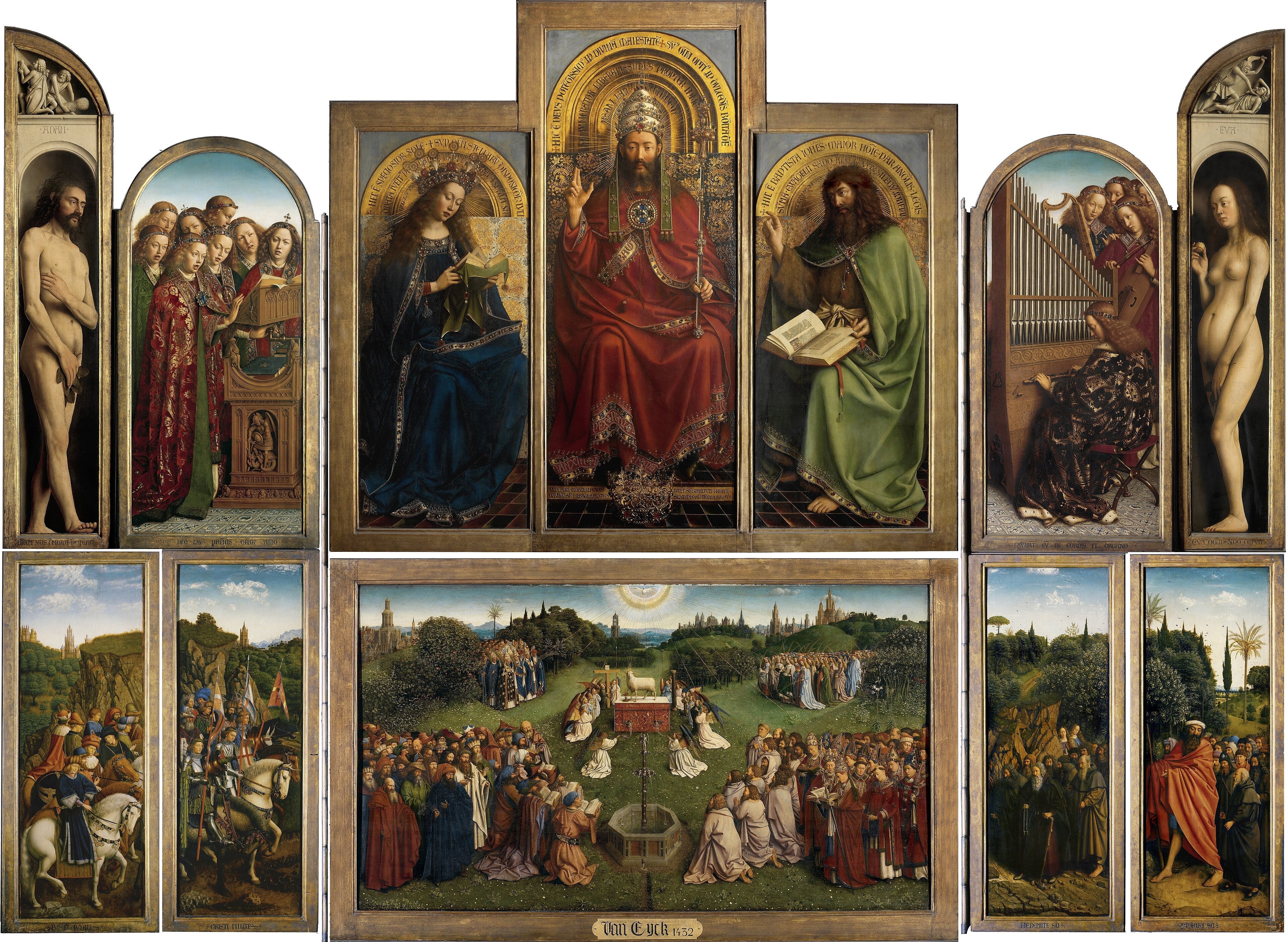 Adoration of the Mystic Lamb fine art print