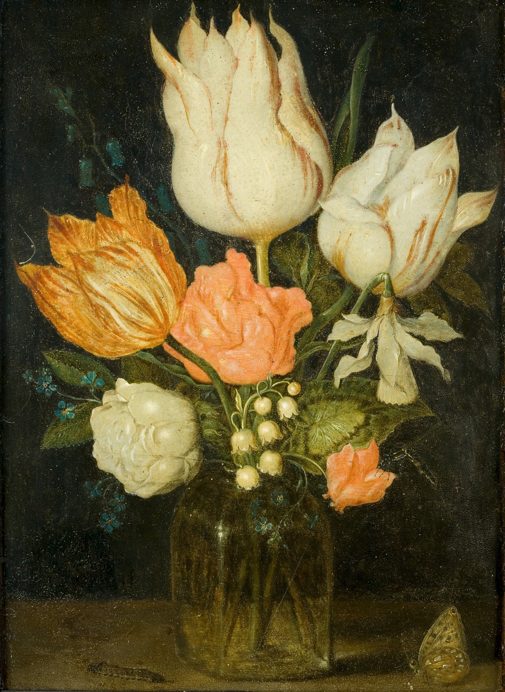 Flowers in a Glass Vase by Ambrosius Bosschaert — canvas print