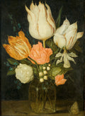Flowers in a Glass Vase fine art print