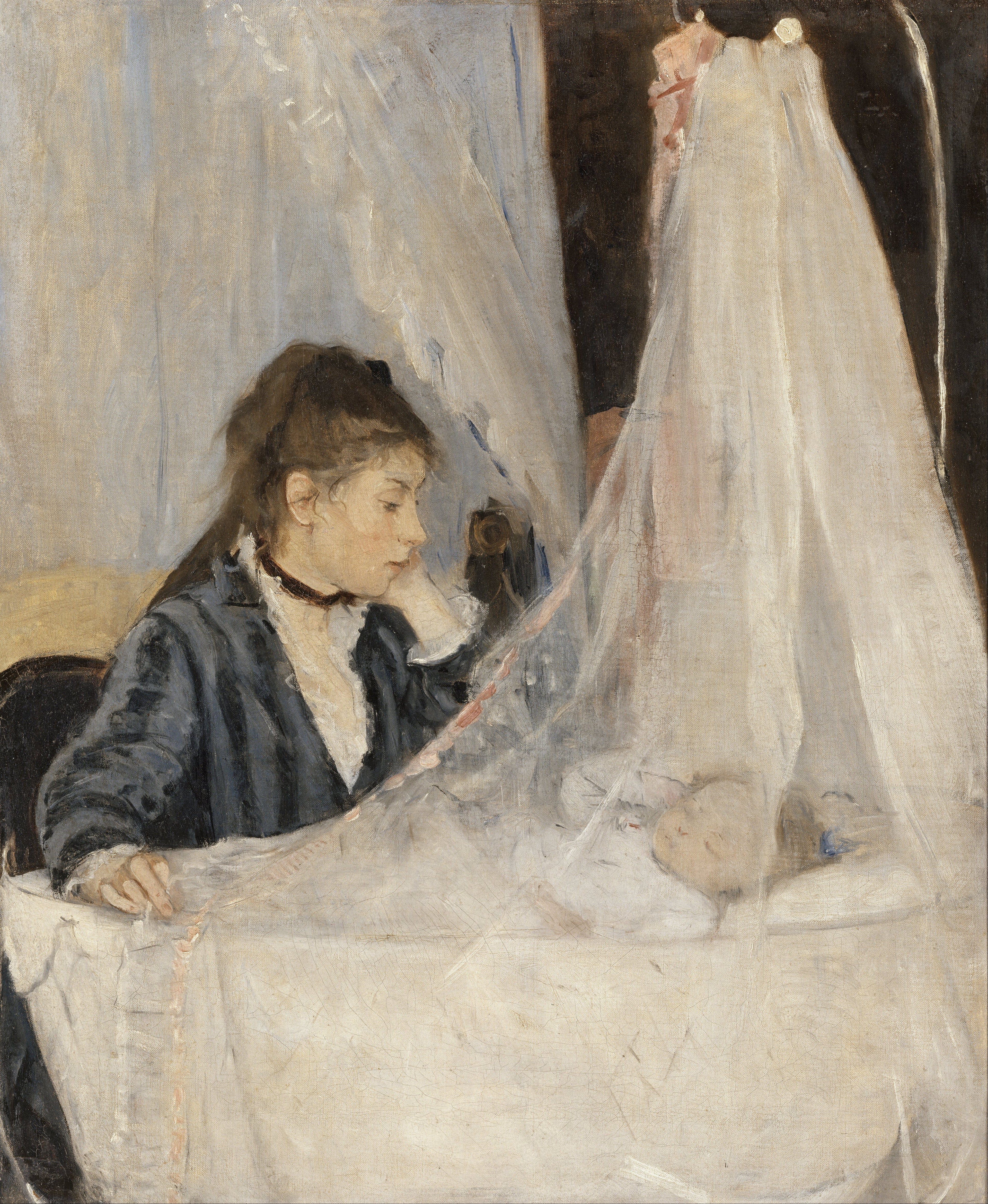 The Cradle by Berthe Morisot, 1872