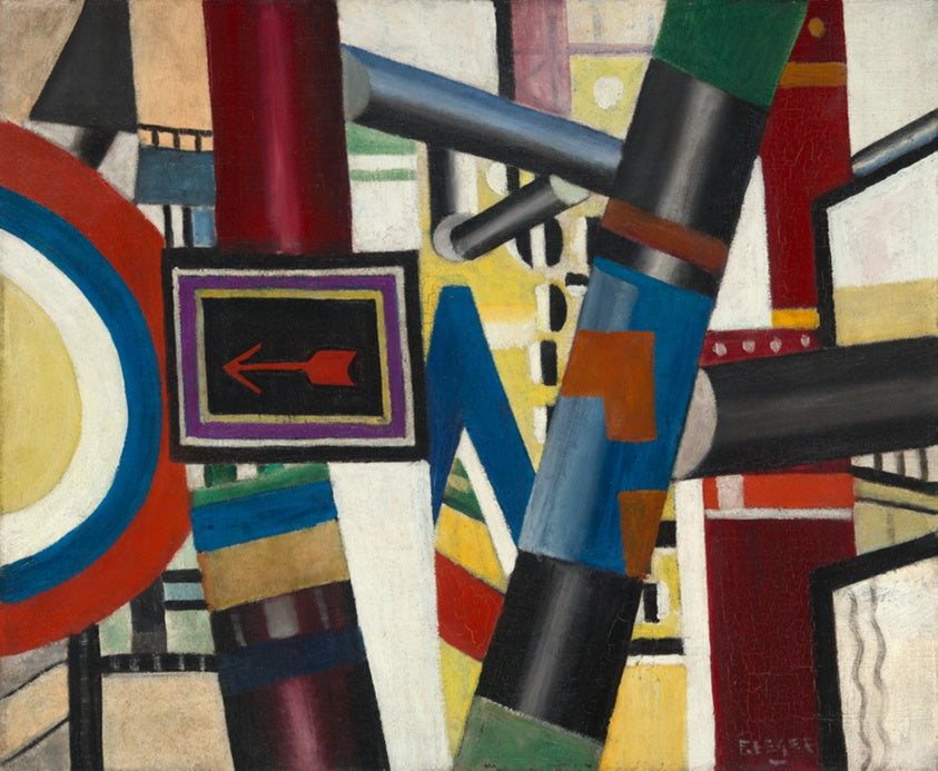 The Railway Crossing by Fernand Léger — canvas print